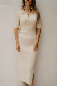 Arielle Bodycon Dress Off White - Bij Keesje - Bij Keesje The Label - Jurk