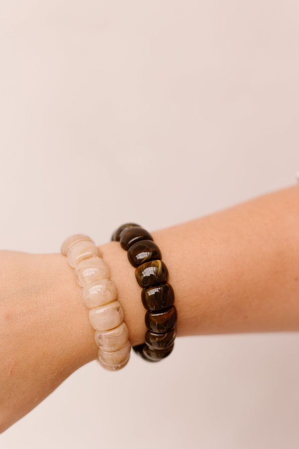 Armband Ellen bruin 2411 - Bij Keesje - Bij-Keesje - Armband