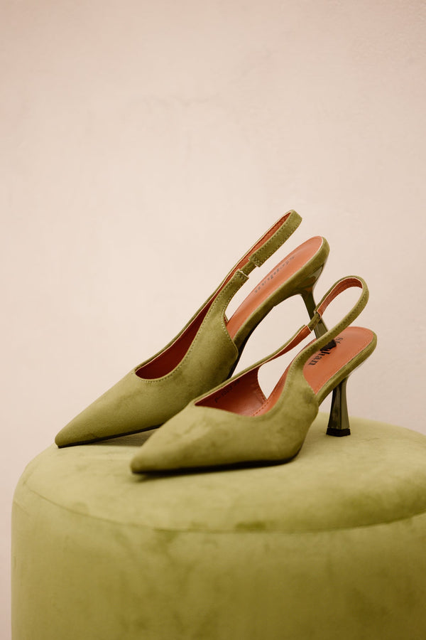 Aruba slingback green - Bij Keesje - Bij Keesje - Schoenen