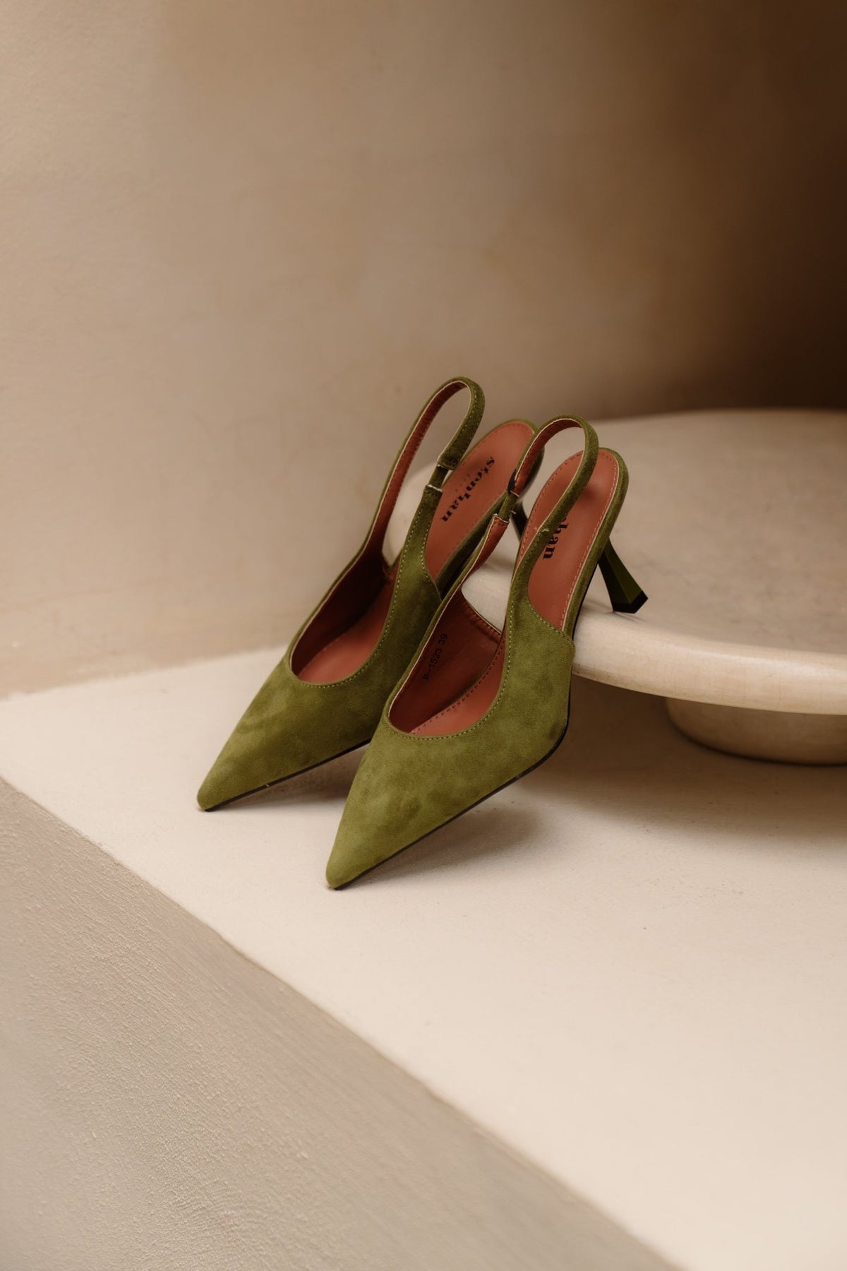 Aruba slingback green - Bij Keesje - Bij Keesje - Schoenen