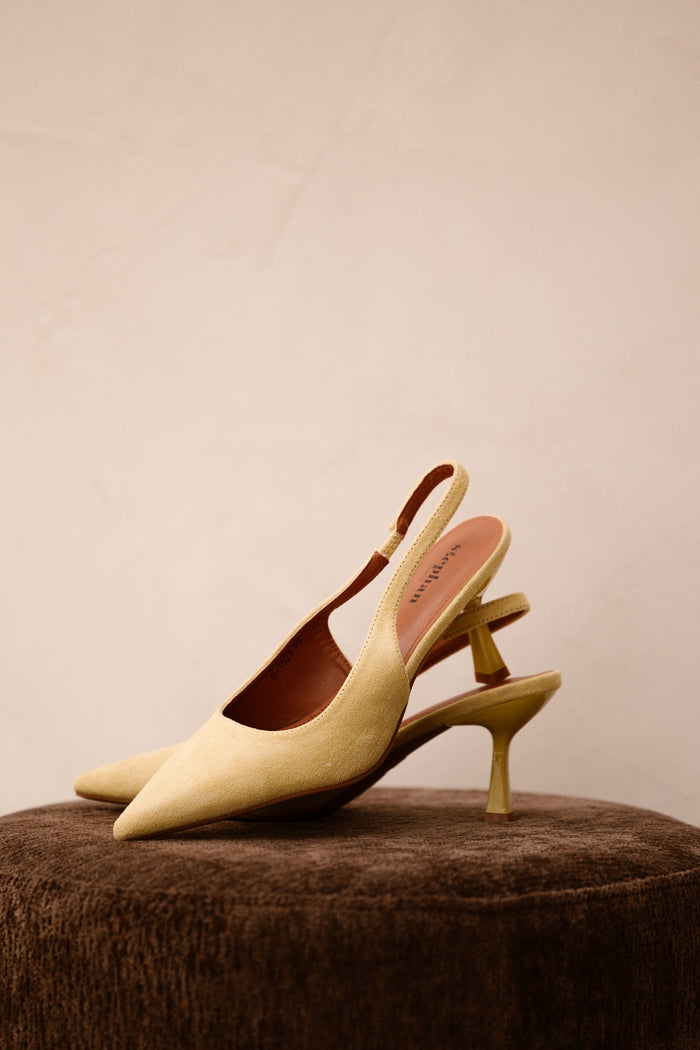 Aruba slingback yellow - Bij Keesje - Bij Keesje - Schoenen