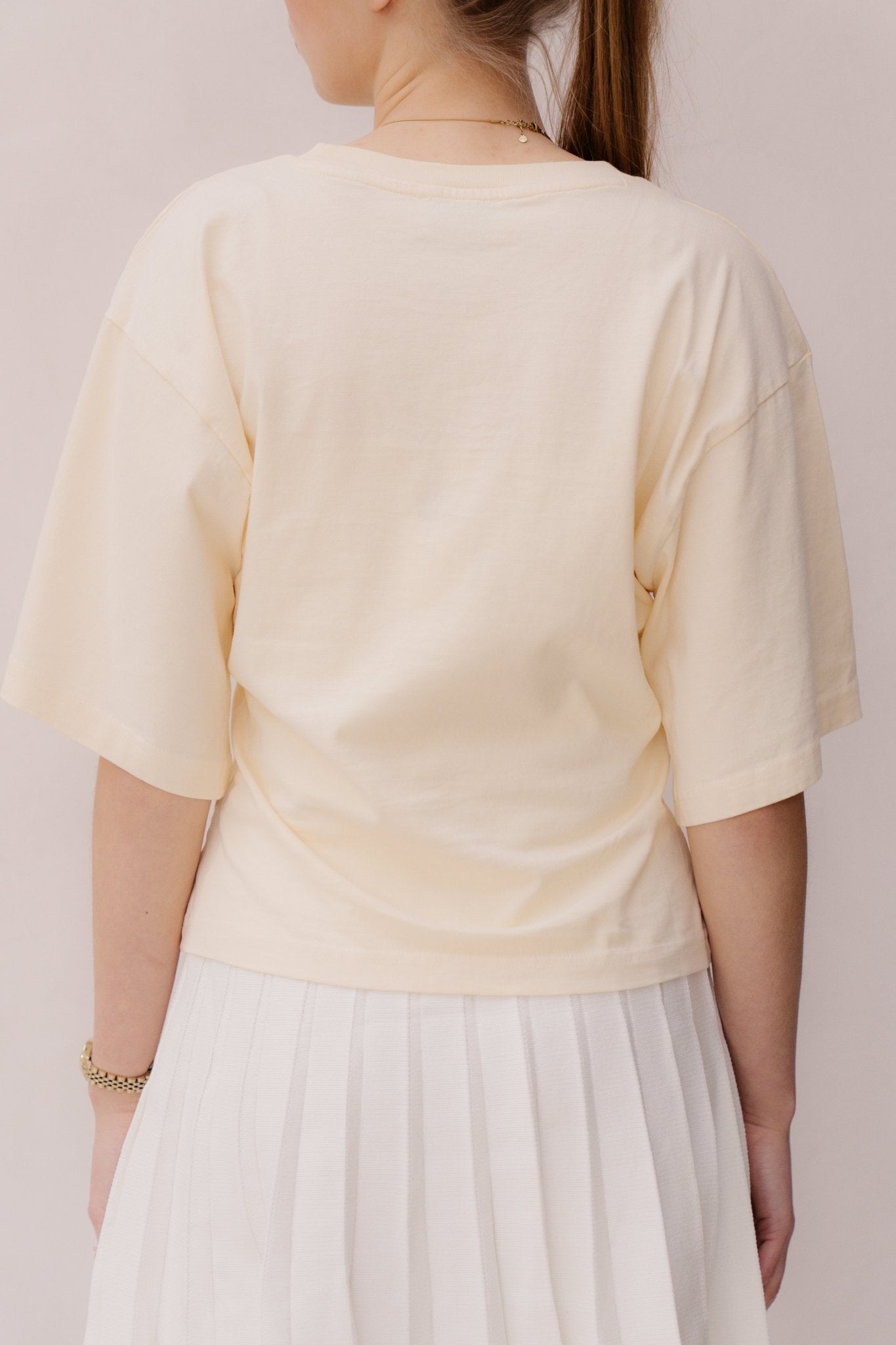 Asha Boxy Tee Butter Yellow - Bij Keesje - Neo Noir - Top