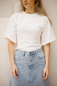 Asha boxy tee white NN - Bij Keesje - Neo Noir
