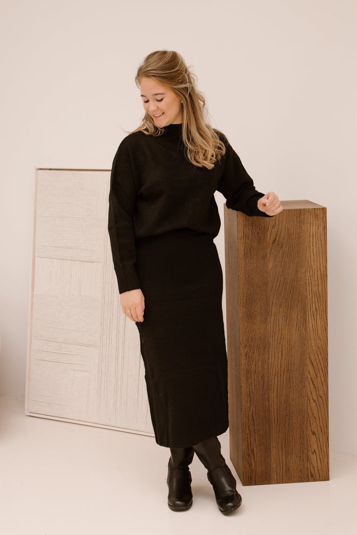 Ashanti knit skirt black NN - Bij Keesje - Neo Noir