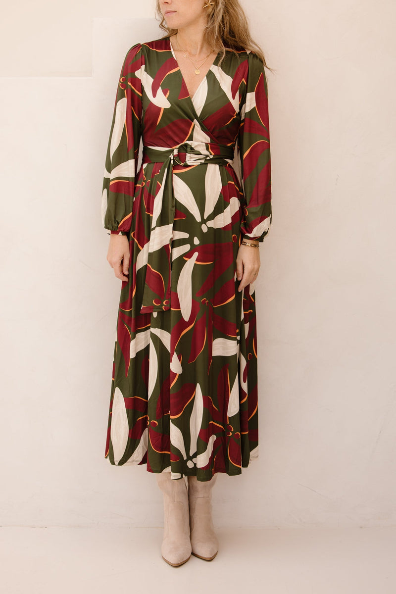 B121 Maxi jurk met design - Bij Keesje - K - design