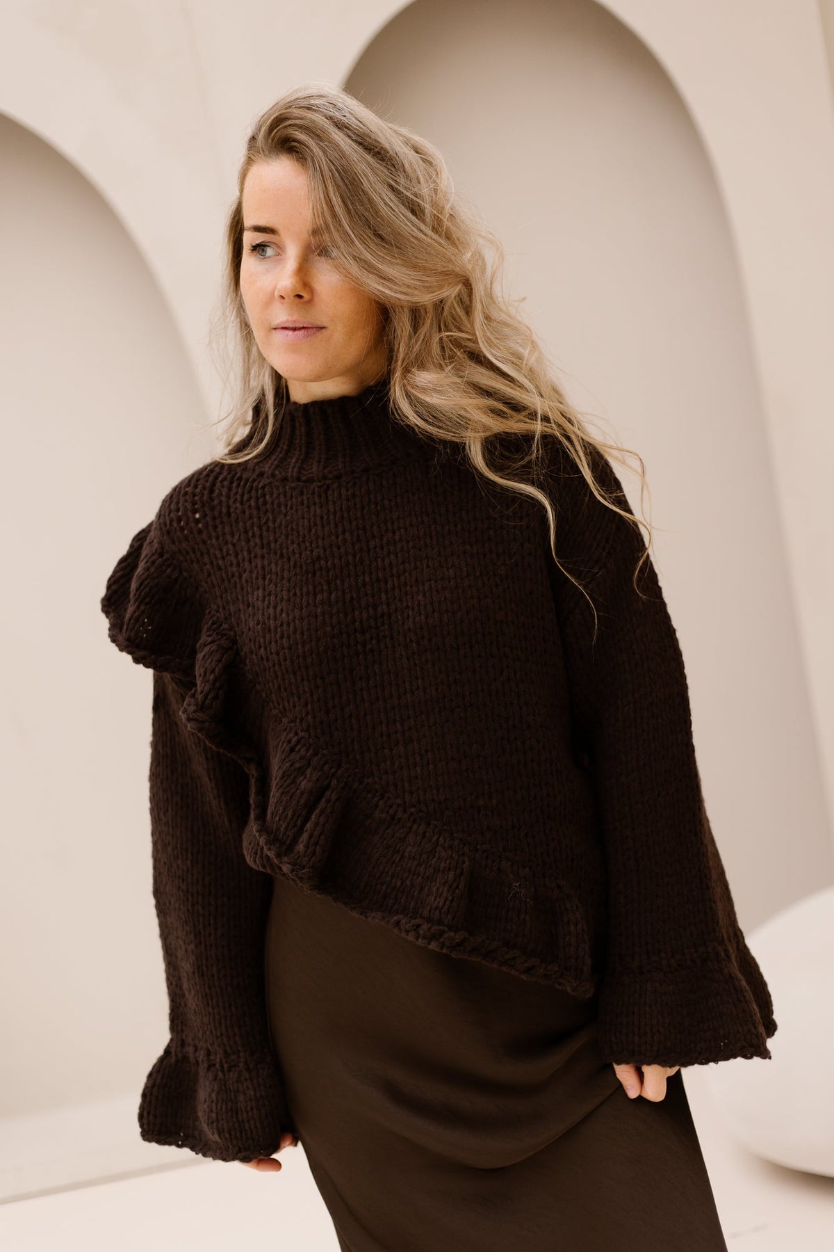 Babbet sweater Darkbrown - Bij Keesje - Bij Keesje - Trui