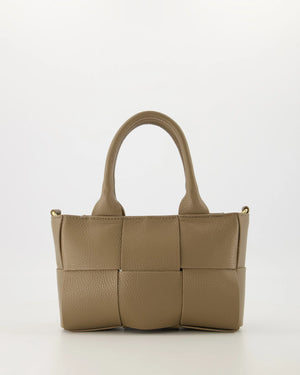 Tas Sharon leer taupe