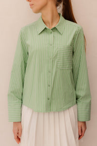 BaliCC Bell Sleeve Shirt Green - Bij Keesje - Co'couture - Top