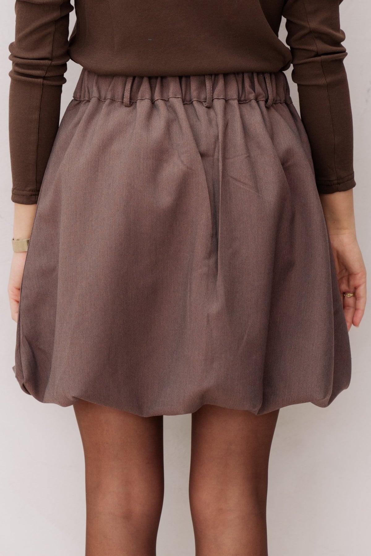 Balloon skirt brown - Bij Keesje - Bij Keesje