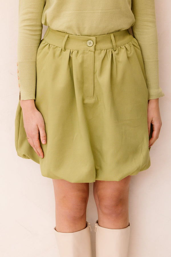 Balloon skirt groen - Bij Keesje - Bij Keesje