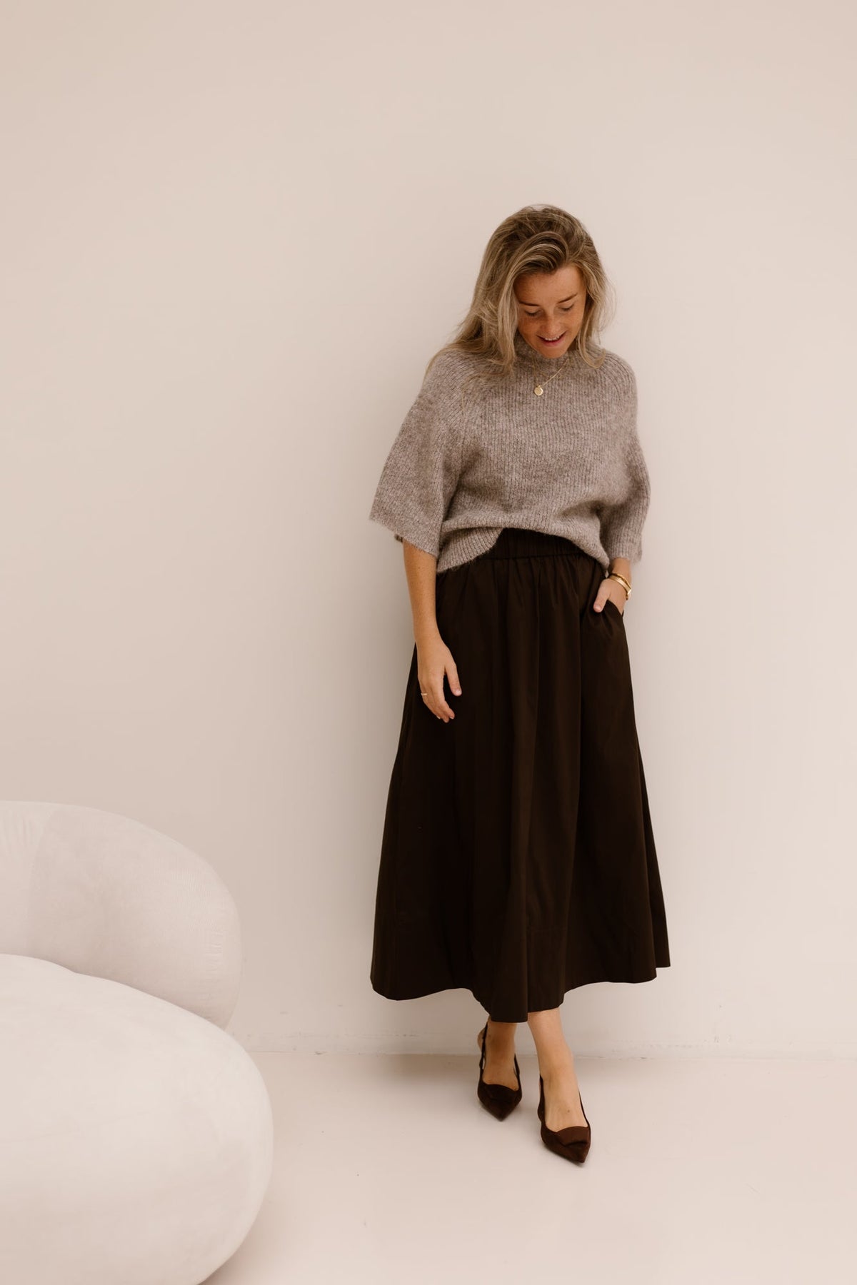 Bandi fluffy knit blouse - Bij Keesje - Neo Noir - Trui