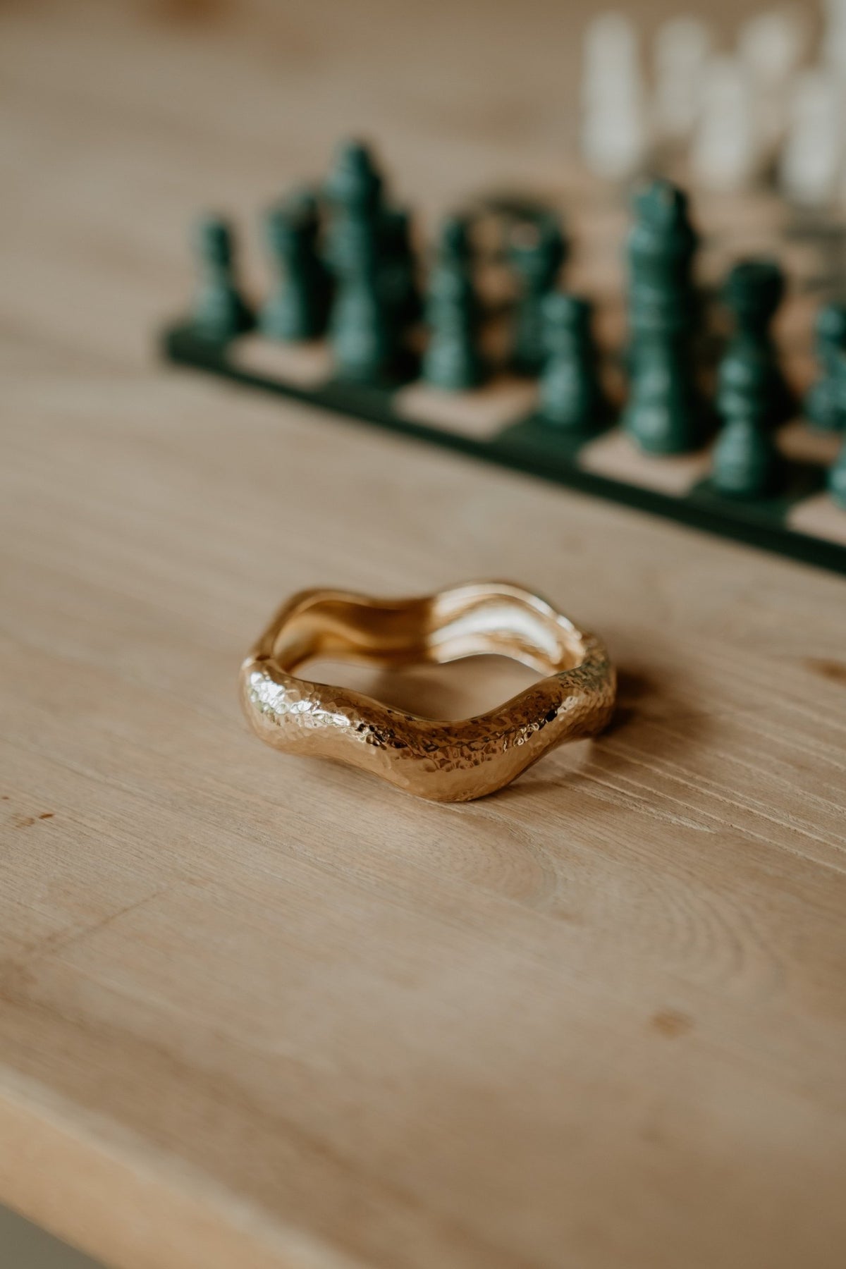 Bangle Irregular Shape Gold - Bij Keesje - Bij Keesje - Armband