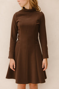 Barbara short dress brown - Bij Keesje - Maere