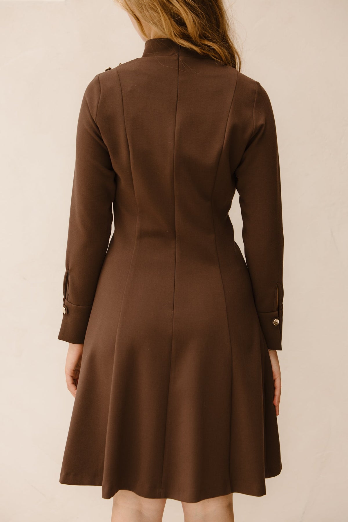 Barbara short dress brown - Bij Keesje - Maere