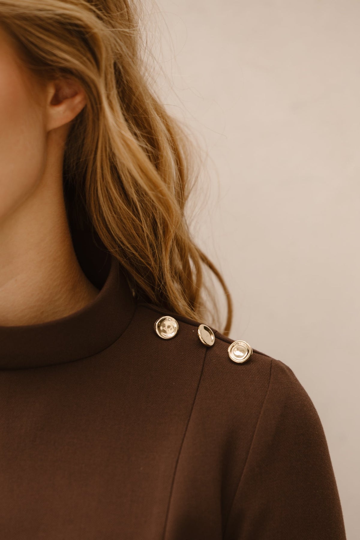 Barbara short dress brown - Bij Keesje - Maere