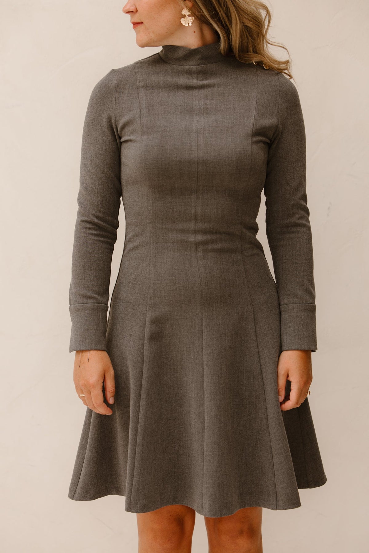 Barbara short dress dark grey - Bij Keesje - Maere