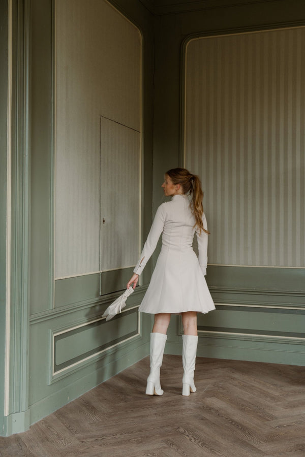 Barbara short dress vanilia - Bij Keesje - Maere