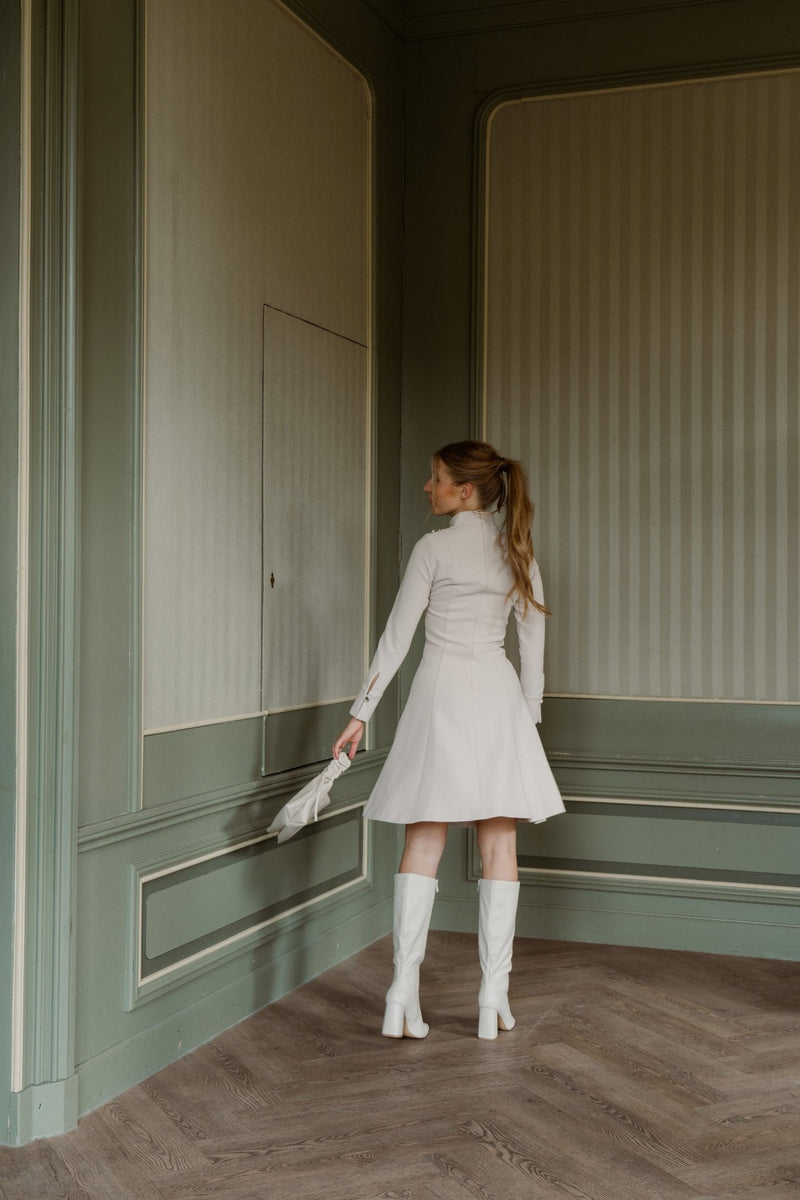 Barbara short dress vanilia - Bij Keesje - Maere