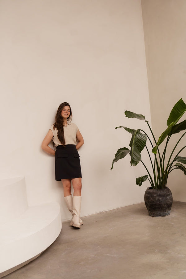 Barbera skirt dark blue - Bij Keesje - Bij Keesje The Label - rok