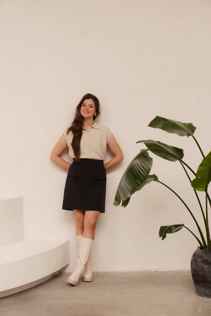 Barbera skirt dark blue - Bij Keesje - Bij Keesje The Label - rok