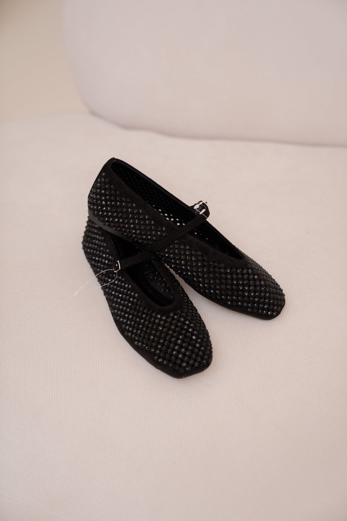 Barcelona glitter ballerina black - Bij Keesje - Shoecolate - Schoenen