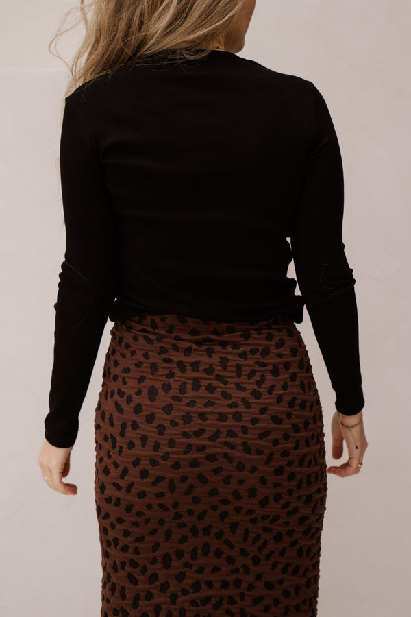 Basic rib top black - Bij Keesje - Bij Keesje