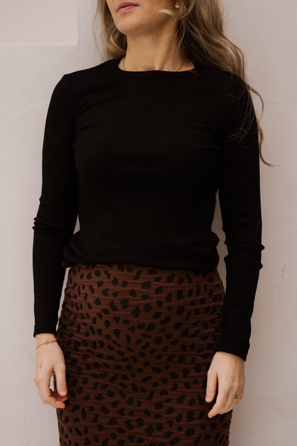 Basic rib top black - Bij Keesje - Bij Keesje