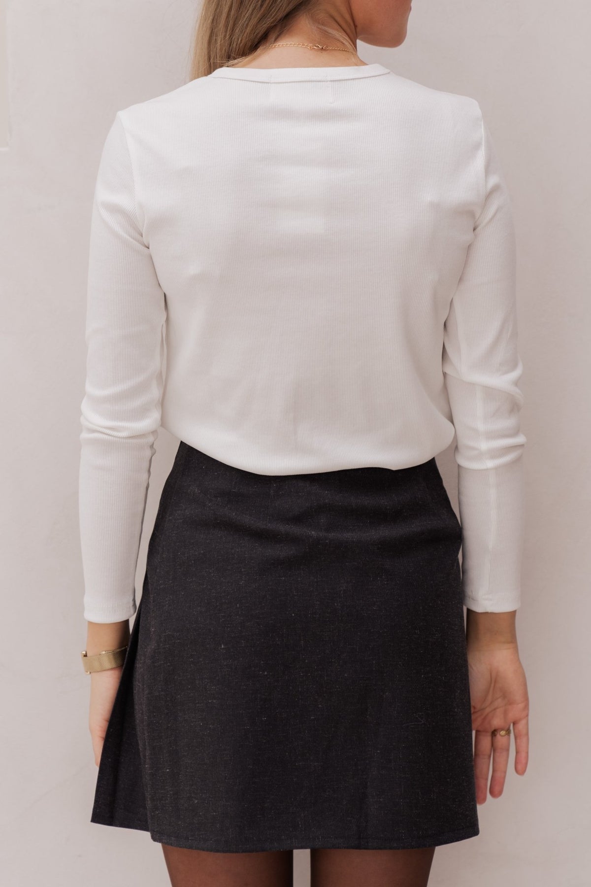 Basic rib top off white - Bij Keesje - Bij Keesje