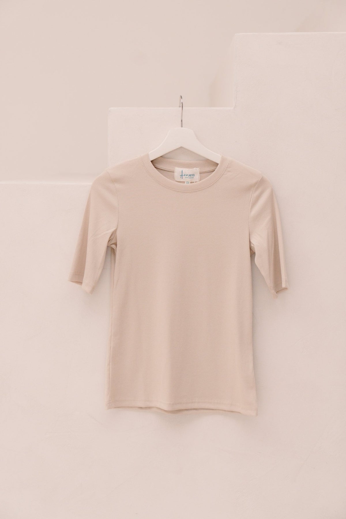 Basic tshirt beige - Bij Keesje - Bij Keesje - Top