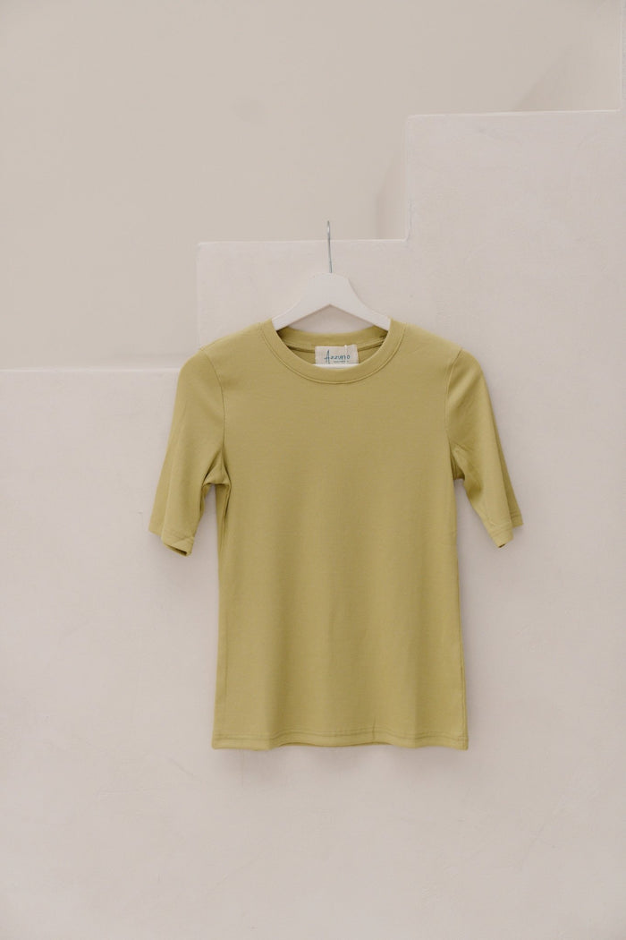 Basic tshirt olive - Bij Keesje - Bij Keesje - Top