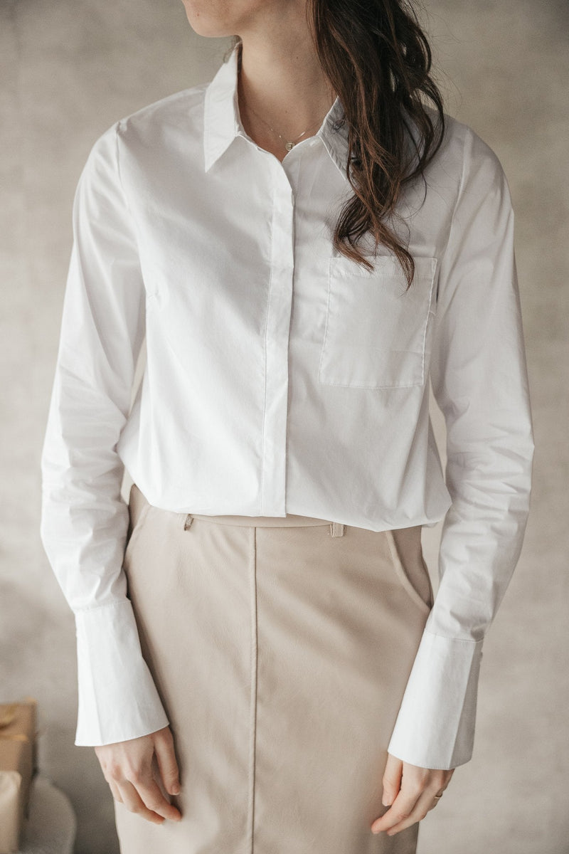 Basic white blouse - Bij Keesje