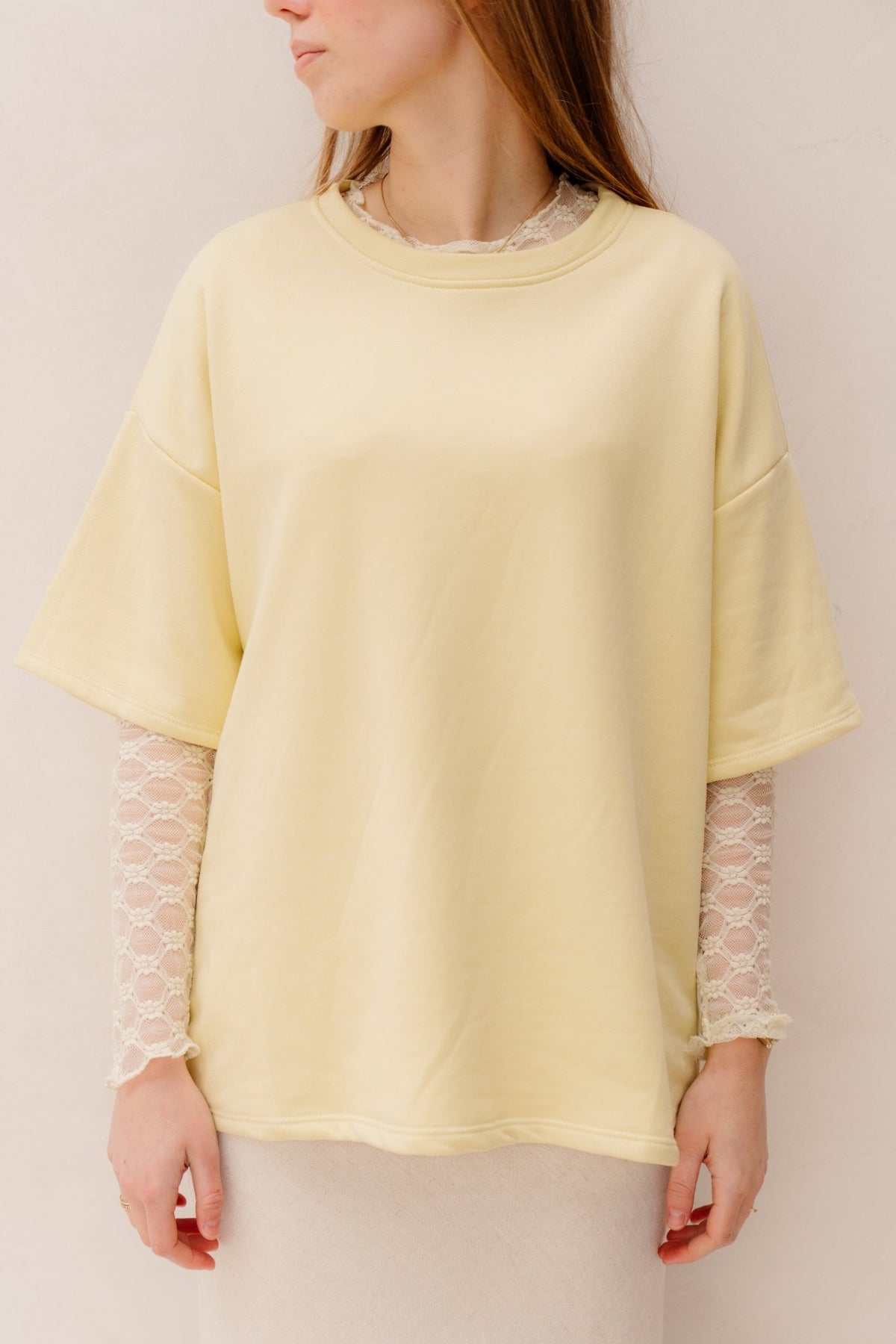 Basis t-shirt botergeel - Bij Keesje - Bij Keesje - Top