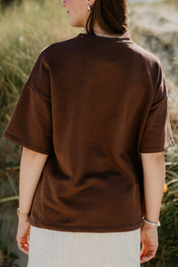 Basis t-shirt donkerbruin - Bij Keesje - Bij Keesje - Top