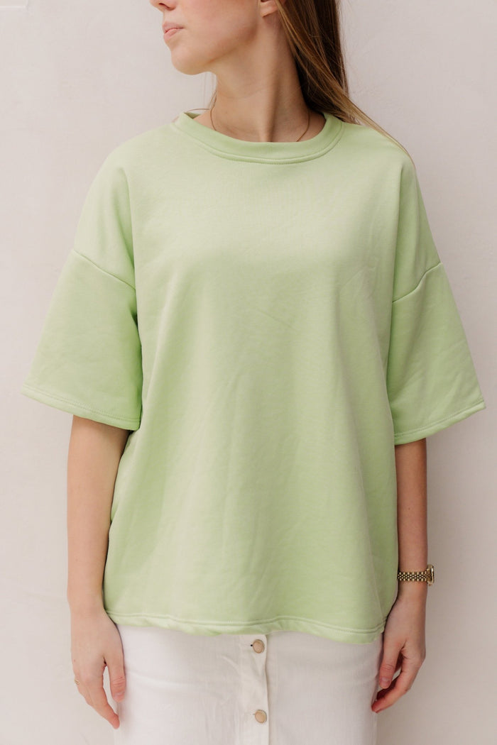 Basis t-shirt lime groen - Bij Keesje - Bij Keesje - Top