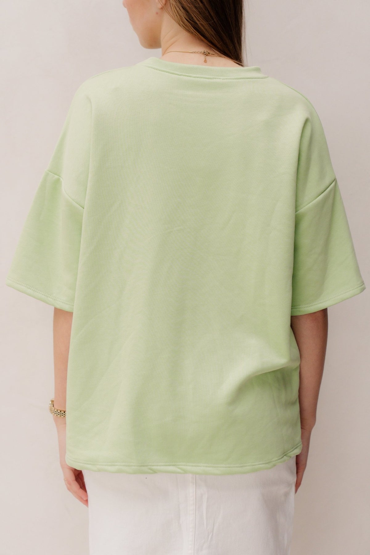 Basis t-shirt lime groen - Bij Keesje - Bij Keesje - Top