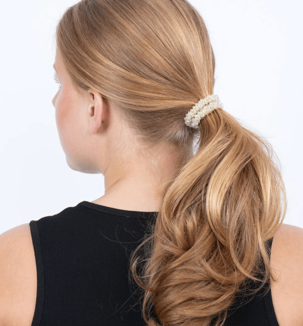 Beaded hair elastic Lemon sorbet - Bij Keesje - Sui Ava - Armband