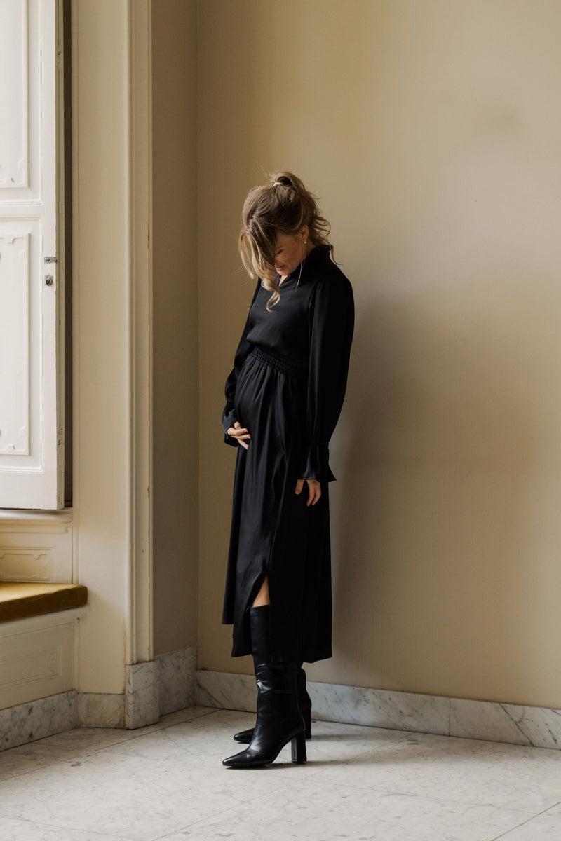 Bella dress elastic black - Bij Keesje - Maere