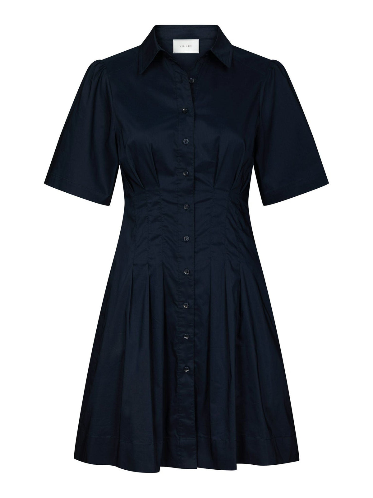 Bentha poplin dress navy - Bij Keesje - Neo Noir - Jurk