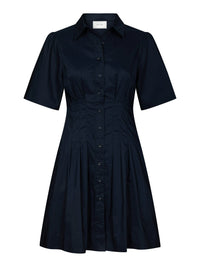 Bentha poplin dress navy - Bij Keesje - Neo Noir - Jurk