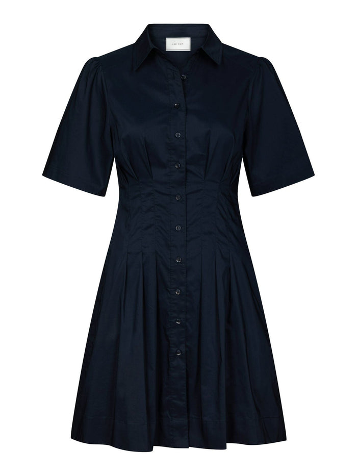 Bentha poplin dress navy - Bij Keesje - Neo Noir - Jurk