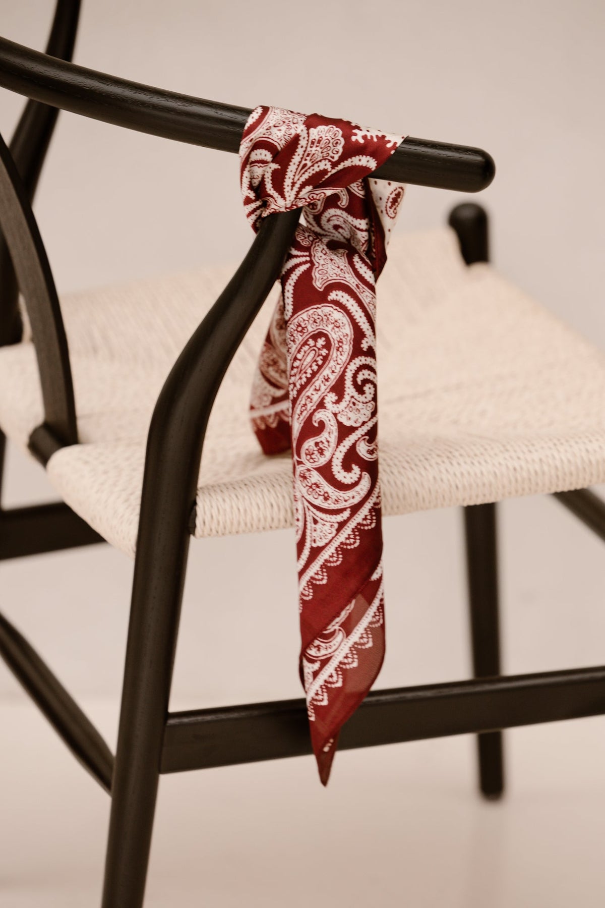 Benthe sjaal bordeaux print - Bij Keesje - Bij Keesje