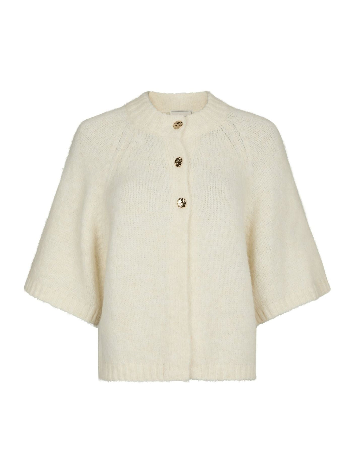 Benuta Fluffy Knit Cardigan Off White - Bij Keesje - Neo Noir