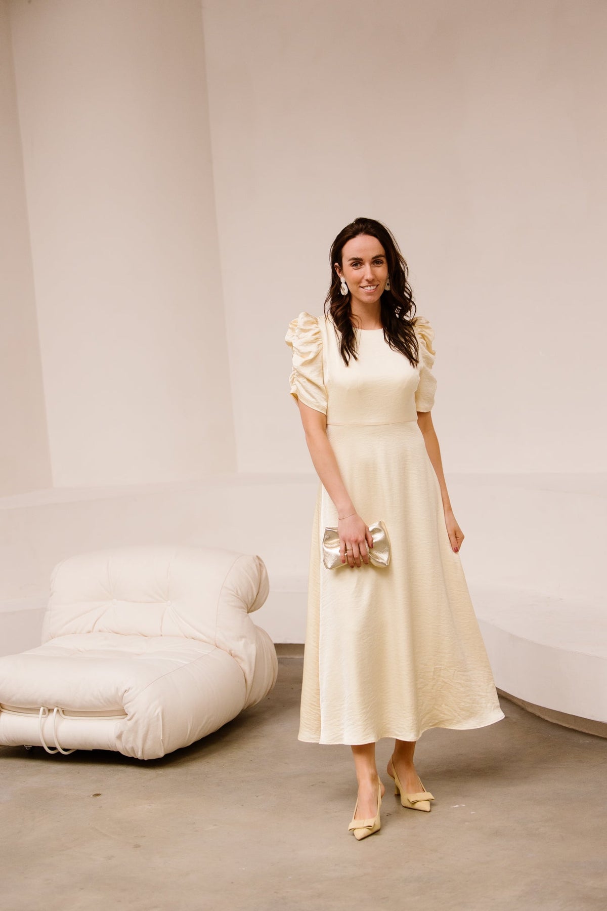 Benuti solid dress light yellow - Bij Keesje - Neo Noir - Jurk