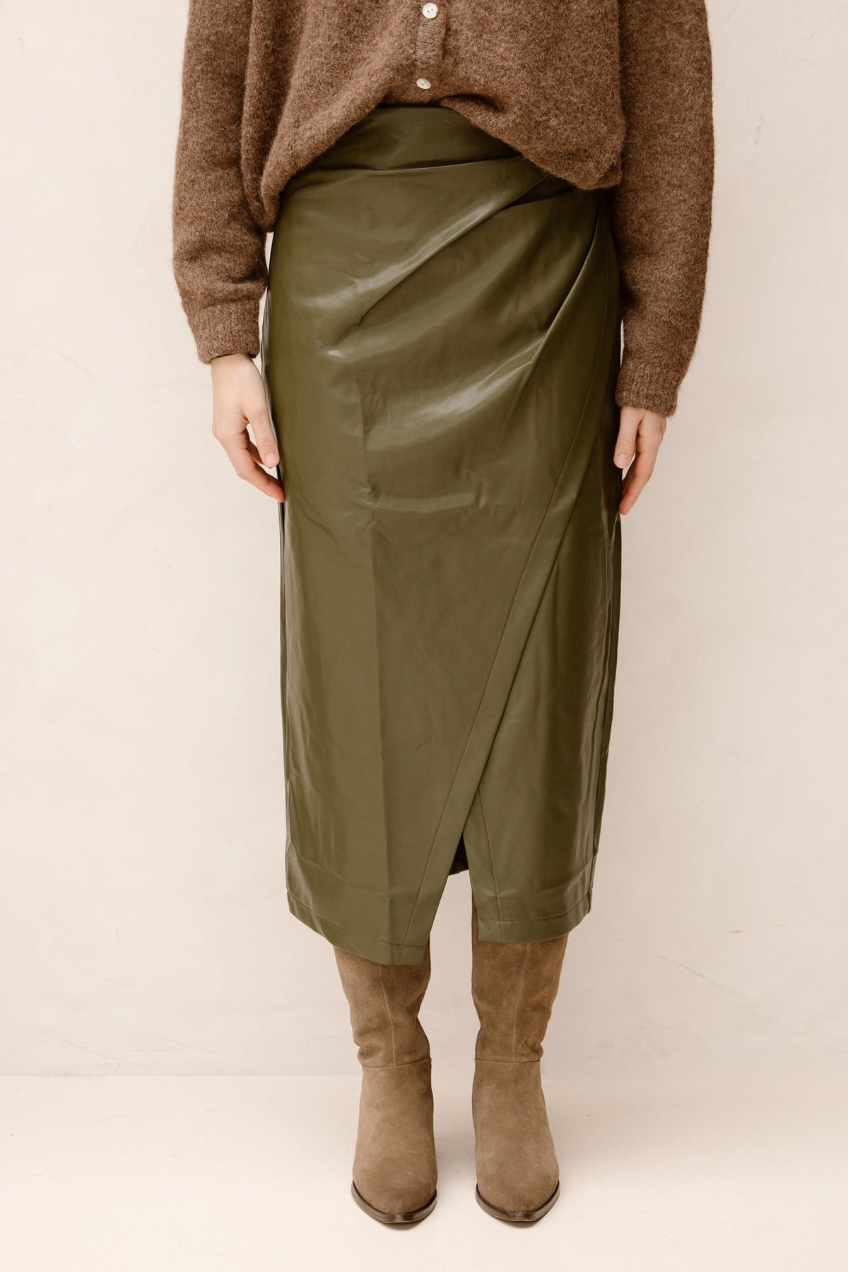 Bette skirt lang groen - Bij Keesje - Bij Keesje