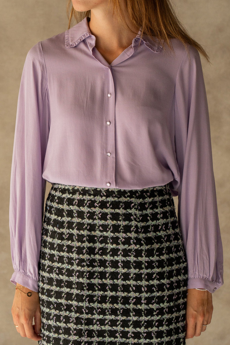 Bex Blouse Light purple - Bij Keesje