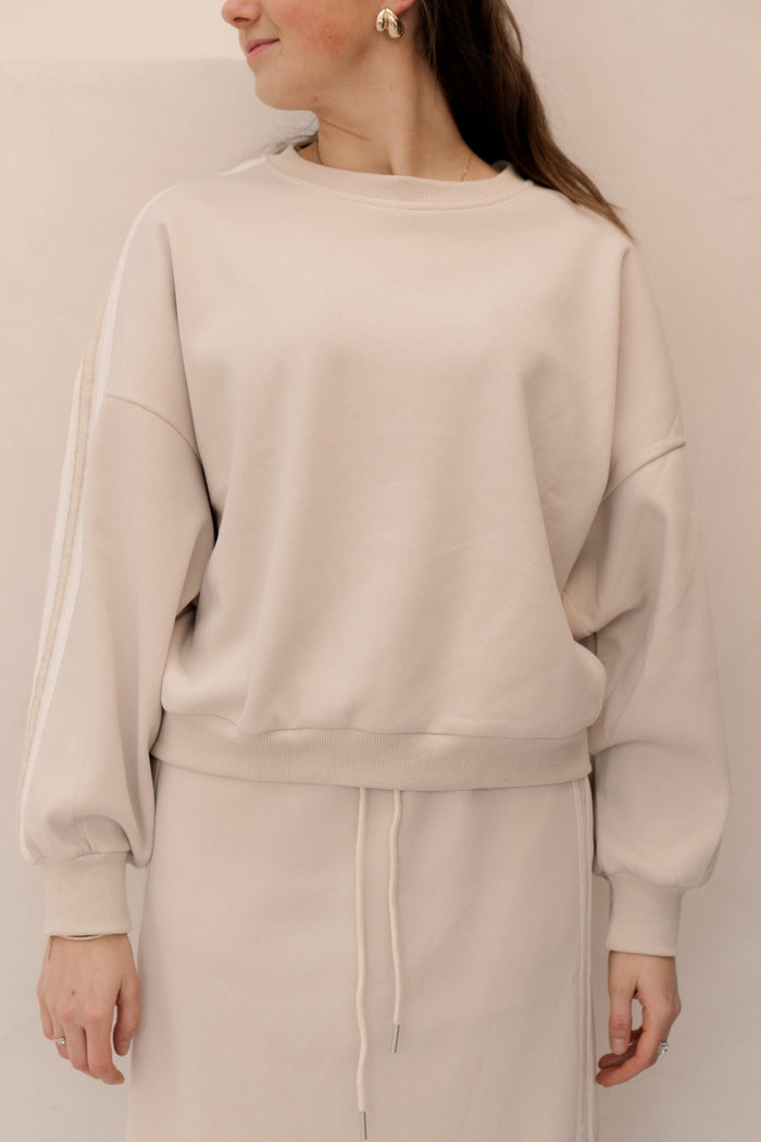 Bibi sweater beige - Bij Keesje - Bij Keesje - sweater