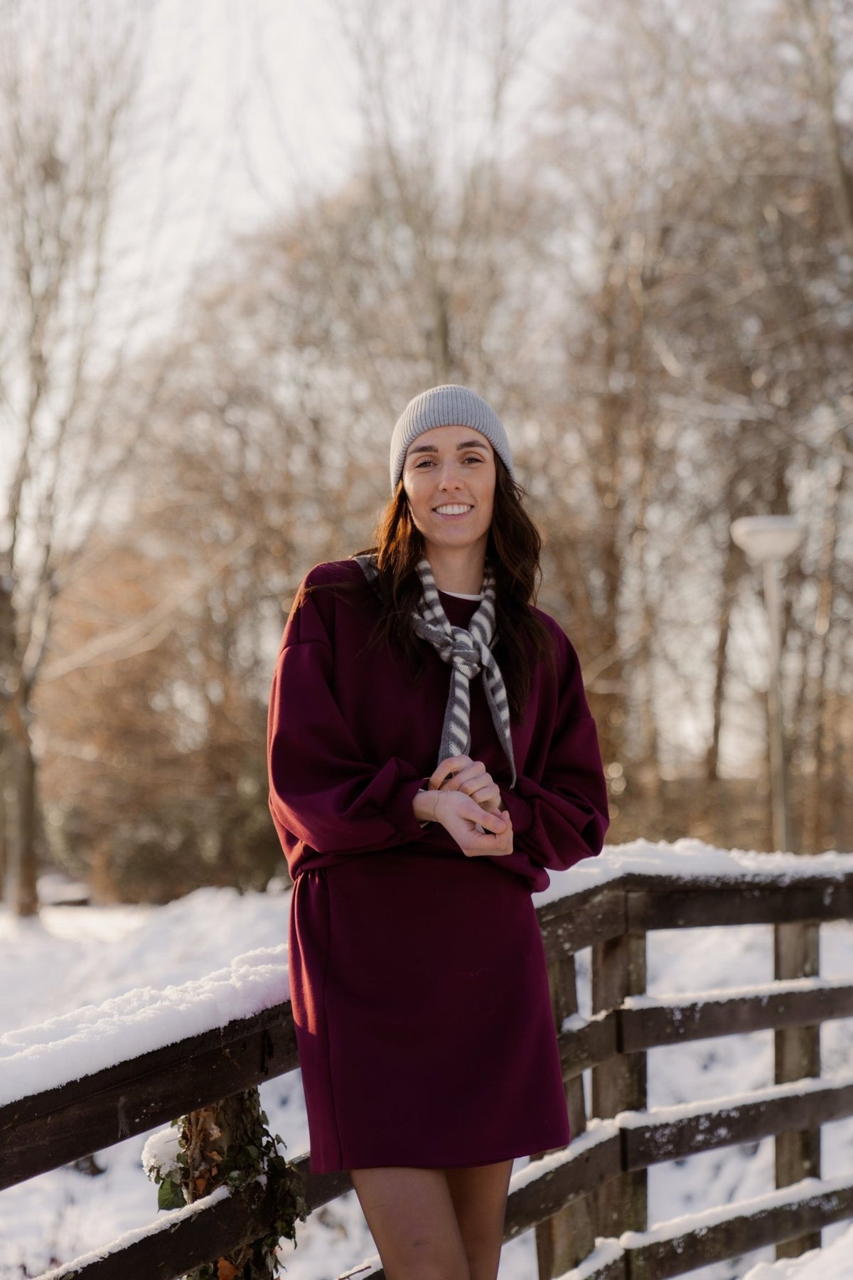 Bibi sweater bordeaux - Bij Keesje - Bij Keesje