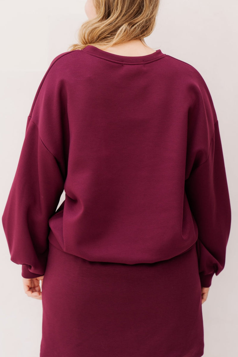Bibi sweater bordeaux - Bij Keesje - Bij Keesje