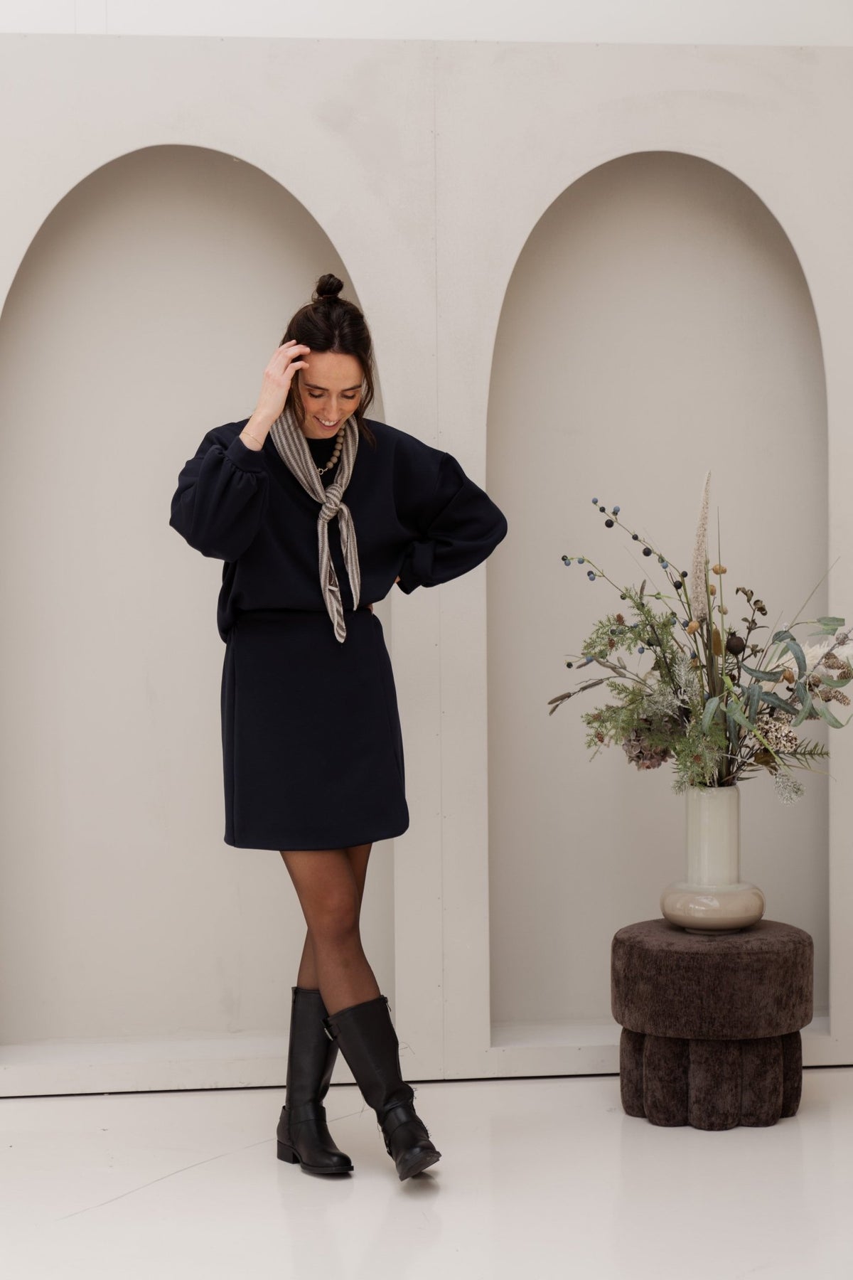 Bibi sweater darkblue - Bij Keesje - Bij Keesje