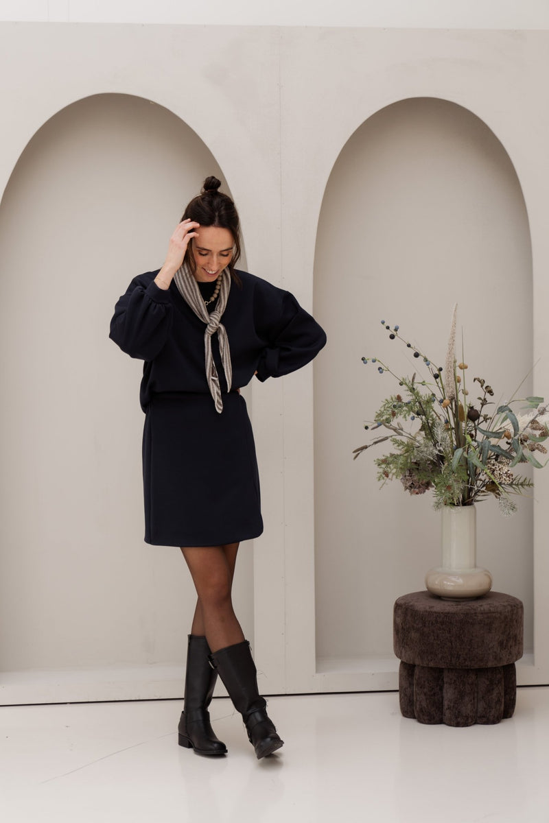 Bibi sweater darkblue - Bij Keesje - Bij Keesje